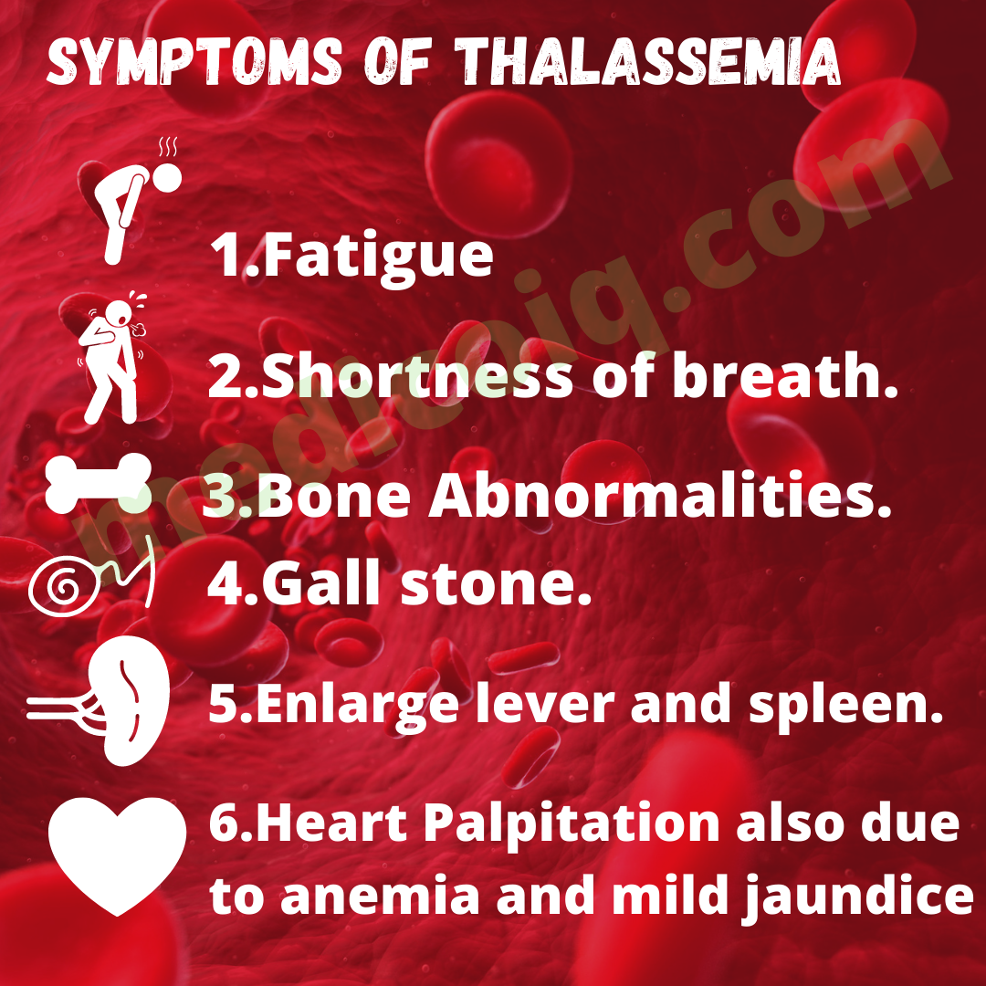 Symptoms of Thalassemia (1)