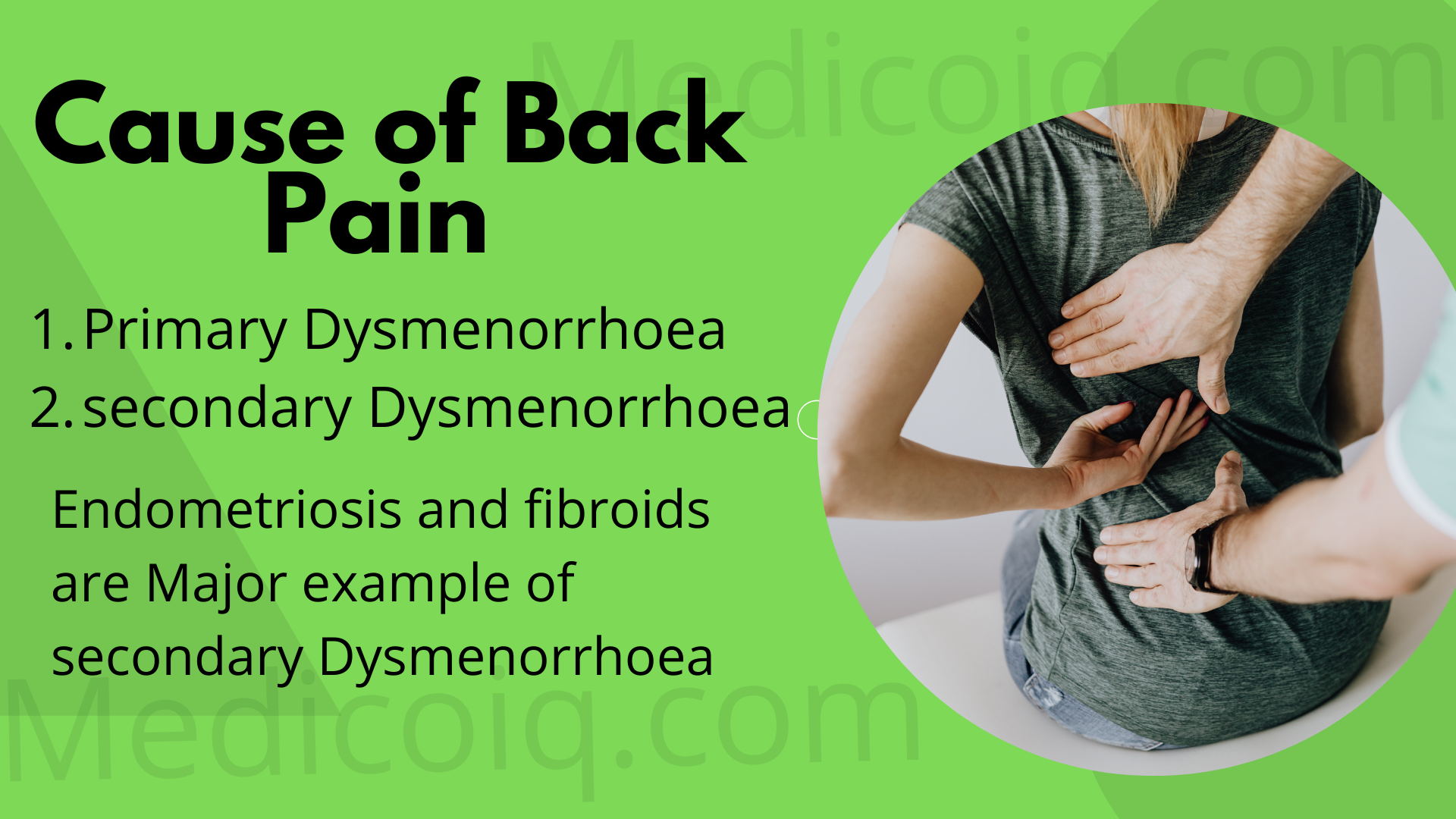 causes of back pain during periods