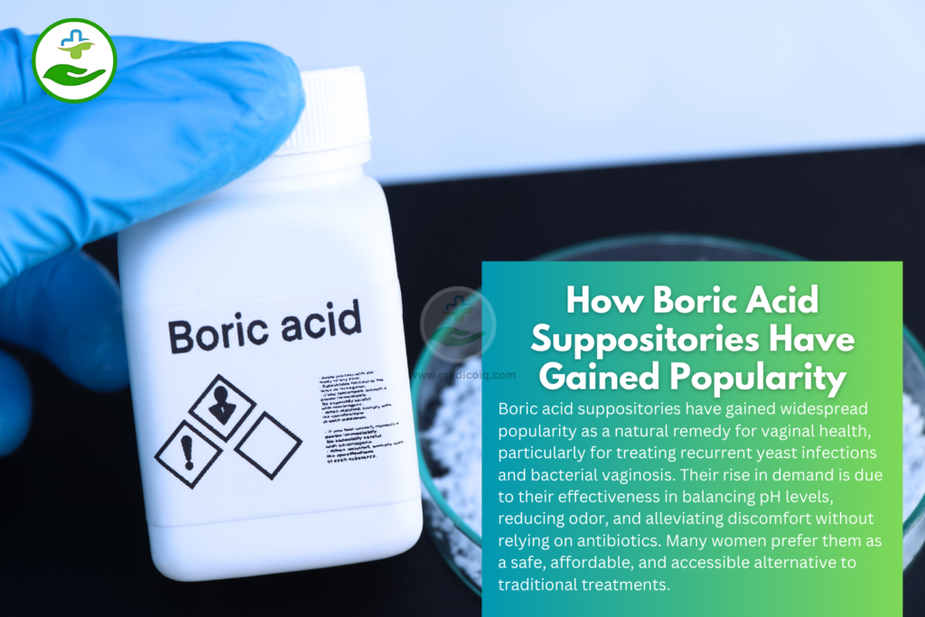 How Boric Acid Suppositories Have Gained Popularity