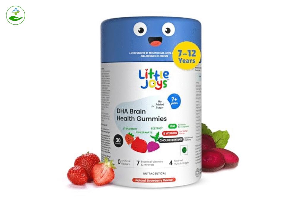 9 Best Vitamins for ADHD in Child: A Parent’s Guide Little Joys DHA Brain Health Gummies (7-12 years)